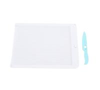 YUKERMARB Tableau de Marquage 16,3 X 21,6 Cm, Kit de Bricolage ABS à | Outil de Rainage, Plastique ABS, Fabrication D’enveloppes, Invitations de Cartes, Scrapbooking, Gaufrage, Guide en Pouces