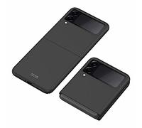 YukeTop Housse étui pour Samsung Galaxy Z Flip 3 Coque, Housse de Protection Pliante, Protection Tout Compris, PC Dur, Anti-Chute, Antichoc, Étui Cover pour Samsung Galaxy Z Flip 3.(Noir)