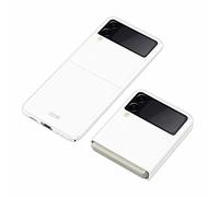 YukeTop Housse étui pour Samsung Galaxy Z Flip 3 Coque, Housse de Protection Pliante, Protection Tout Compris, PC Dur, Anti-Chute, Antichoc, Étui Cover pour Samsung Galaxy Z Flip 3.(Blanche)