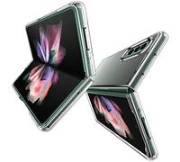 YukeTop Housse étui pour Samsung Galaxy Z Fold 4 Coque, Coque Arrière Rigide pour PC + Cadre en TPU Souple Conception Combinée, Résistance aux Chutes.(Transparent)