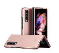 YukeTop Housse étui pour Samsung Galaxy Z Fold 4 Coque, Housse de Protection Pliante, Protection Tout Compris, PC Dur, Anti-Chute, Antichoc, Étui Cover pour Samsung Galaxy Z Fold 4.(Or Rose)