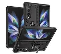 YukeTop Housse étui pour Samsung Galaxy Z Fold 4 Coque, Robuste, Résistant Aux Chutes, Protection Tout Compris Étui Cover pour Samsung Galaxy Z Fold 4.(Le Noir)