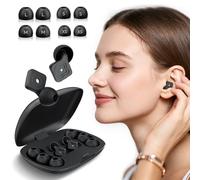Yukezer Bouchons d'oreilles pour réduction du bruit du sommeil, 45 dB réutilisables avec 8 embouts auriculaires, adaptés pour les concerts, le tir, les voyages, bouchons d'oreilles pour blocage du