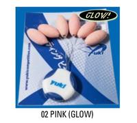 YUKI Perles FLOTTANTES OVALES Rose PHOSPHO 14X7MM Sachet DE 6