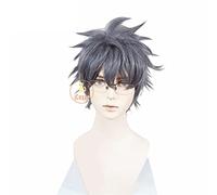 Yukimura Shinya Perruque Cosplay Anime Science Fell In Love, So I Tried To Prove It Bluish-Grey Cheveux Courts Fête