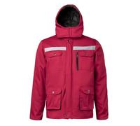 Yukirtiq Homme Vêtements de Travail à Capuche Blouson de Travail Chaud Veste Haute Visibilité Manteau d'Hiver Parka de Travail Réfléchissant Veste de Travail pour Homme