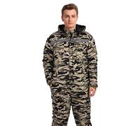 Yukirtiq Hommes Rembourré Salopettes et Combinaisons pour l'hiver, Combinaison de Travail de à Manches Longues