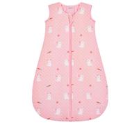 Yukkidds Gigoteuse Hiver Bébé 2.5 TOG 100% Coton, Turbulette Chaude et Douce 12-18 Mois avec Fermeture Éclair, Sac de Couchage Bébé Respirant pour Garçons et Filles Rose
