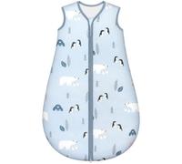 Yukkidds Gigoteuse Hiver Bébé Tog 2.5, Turbulette Coton 0-6 Mois | Doux, Chaud et Respirant, Pour Nouveau-nés Tout-petits Garçon Fille, Ours Polaire Bleu