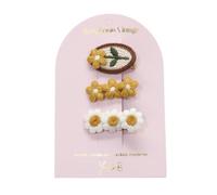 YUKO B - Barrettes Symphonie Vintage Trio - Barrette à Cheveux Pour Enfant - Barrettes pour Fille - Accessoires Cheveux