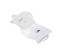 Yuko B. - Chaussettes en Voile élégantes pour Femme - Ultra résistante et confortable - Be My Valentine Blanc - Lavable en machine - Idéal pour baskets, talons hauts - Idée Cadeau Femme