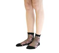 Yuko B. - Chaussettes en Voile élégantes pour Femme - Ultra résistante et confortable - Nina Blanc - Lavable en machine - Idéal pour baskets, talons hauts - Idée Cadeau Femme