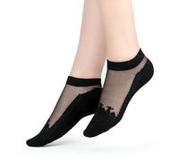 Yuko B. Femme Diva Socquettes Noires Chaussettes, Noir, 36-41 EU