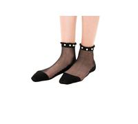Yuko B. Perles Chaussettes, Noir, 36-41 Women's
