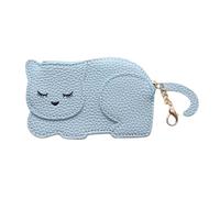 YUKO B - Porte-Monnaie Katie Chat Bleu - Porte-Monnaie pour Enfant - Porte-Cartes Chat - Cadeau Fille et Femme