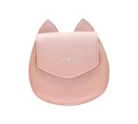 YUKO B - Sac Bandoulière Leony le Chat Scintillant Rose - Petit Sac Enfant Fille Fantaisie - Sac Chat Brillant avec Oreilles - Idée Cadeau Mignon et Tendance - Cadeau Fille 3-8ans