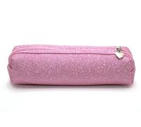 YUKO B - Trousse Pailletée Moon Rose - Sac Scintillant pour Enfant, Adolescent et Adulte - Sac École - Cadeau Fille et Femme
