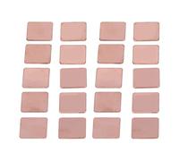 YUKOFE 20pcs Red Copper Tobe Tile Shim Ordinateur Portable Carte Graphique Carte de Chaleur CPU GPU cuivre cuivre Calibre (1.5mm)