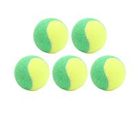 YUKOFE Balles de Tennis en Caoutchouc élastique 6 cm, balles de soulagement de la Pression pour entraînement de courge, pour Piscine, Jeux de Plage, Bureau, Anti-Stress, Lot de 5 (Green)