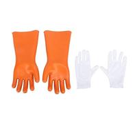YUKOFE Gants en caoutchouc, gants isolants en caoutchouc non statique 30KVAC 45KVDC 1 mm d'épaisseur flexible précise pour les hommes de ligne électriciens
