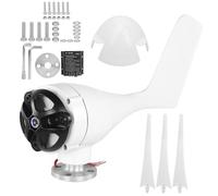 YUKOFE Kit de Petit générateur éolien 1200W, pales électriques efficaces, Chargement Domestique Marin, matériau en Fiber de Nylon (White)