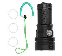 YUKOFE Lampe de Poche de plongée IPX8 étanche 80M Torche sous-Marine XHP70.2 LED Lampe de plongée Professionnelle