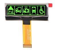 YUKOFE Module d'affichage de diodes émettant de lumière Organique Multiplié d'énergie Affichage d'énergie multiplications 2.23 Pouces 123x32 Résolution SSD1305 Interface SPI IIC Module (Green)