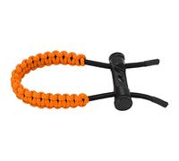 YUKOFE Sangle de Poignet pour Arc à poulies, Corde tressée, réglable, Stable, Confortable pour l'entraînement, l'exercice, Le tir à l'arc, Le tir à l'arc, en Nylon Noir (Orange)