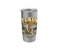 Yukon Gold Country, prospecteur aurifère du Klondike Gobelet isotherme en acier inoxydable double paroi