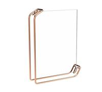 YUKORT Cadre Photo Cadre Photo en Acrylique et métal A4, 6 Pouces, Affichage Double Face, décor de Pont Horizontal Cadre (Color : Rose Gold, Size : A4)