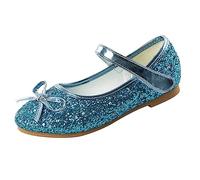 YUKQEYLE Fille Chaussures de Princesse Mariages Glitter Bowkno Plates Anniversaire Paillettes Chaussures Ballerines Flat Fête Noël D'école