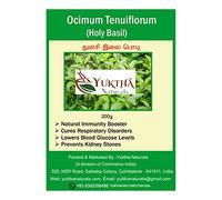 Yuktha Naturals Tulsi Poudre de feuille de basilic sacré/Ocimum Sanctum 200 g