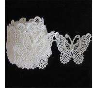 Yulakes - Bordure en dentelle de coton, couleur au choix, longueur 2,74 m (3 mètres) et 5 cm de large, ruban crochet pour travaux de couture artisanaux, décoration de mariage, style vintage