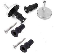 Yulakes Jeu de fixation d’abattant de WC En acier inoxydable Charnière de rechange pour couvercle de toilettes avec vis