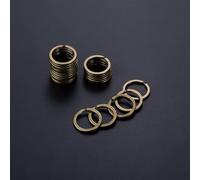 Yulakes Lot de 30 anneaux fendus en métal - 30 mm - Ronds plats - Ronds et plats - Pour le bricolage, les travaux manuels et les clés