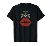 Yule Christmas Love Design Kiss sous Le gui T-Shirt