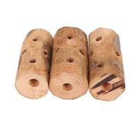 YULEESIYIP Bâtonnets à mâcher pour Petits Animaux Jouets à mâcher en Bois Santé Petits rongeurs Dents Chinchillas Hamsters Cochons d'Inde Lapins (with Bark)