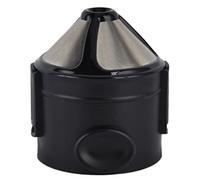 YULEESIYIP Cafetière portable en acier inoxydable à double paroi pour café goutte à goutte lent, en extérieur comme en intérieur, noire