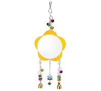 YULEESIYIP Jouet Miroir en Bois en Forme de Poule, Cloche Suspendue, Cloche colorée, Divertissement, Animal de Compagnie, Poule