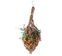YULEESIYIP Papier coloré de Papier Non inoffensive des papiers râpés Peroufères de Sac en Mesh Pelucheux avec Crochet pour Les Petits Oiseaux