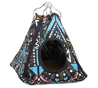 YULEESIYIP Small Animal Hammock Double Sided Mat Hanging Tent Bed with Entry/Exit Hole for Hamster Guinea Pig Ferret Rat (15 * 15 * 15CM)