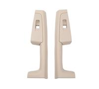 YULEGUDI poignée Porte Voiture 2 Pièces pour Sko&da pour Superbe 2008-2013 Poignée Porte Intérieure Avant Et Arrière Cadre D'accoudoir Interrupteur Garniture du Panneau Commande 3TD867157(Beige Rear)