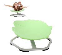 YULEYU Autisme Chaise Pivotante Enfant 360° Carrousel Sensorielle - Jouet Capteur Autisme Garçons Filles, Entraînement Coordination Équilibre, Accoudoirs Sûrs & Antidérapante (Vert, Motif Dinosaure)