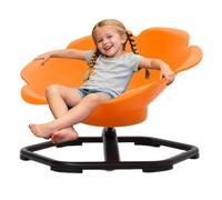 YULEYU Chaise rotative sensorielle extra large pour enfants autistes, améliore les compétences motrices, jeu éducatif en intérieur et en extérieur (orange)