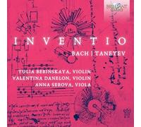 YULIA BERINSKAYA/VAL - J.S. BACH TANEYEV INVENTIO - CD - E4z