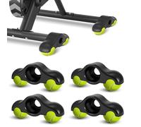 YuLiMirich Rocker Plate Feet, Lot de 4 adaptateurs Snap Rocker Feet, pour vélo d'intérieur - Pieds de balle de tennis pour Wahoo Kickr Core 4 rouleaux d'entraînement - Avec 8 balles de tennis