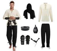 YuLiMirich Vêtements médiévaux pour homme (S)