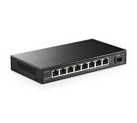 YuLinca 8 Port 2.5G Network Switch with 10G SFP, 8 x 2.5GBASE-T Ports, Compatible avec Les appareils 10/100/1000Mbps, commutateur Ethernet Plug&Play Non géré et sans Ventilateur