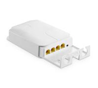 YuLinca Outdoor 4 Port Gigabit PoE Extender, 1 entrée PoE et 3 Sorties PoE, répéteur PoE IEEE 802.3 AF/at 30 W avec 10/100/1000 Mbps, commutateur POE étanche à Montage Mural