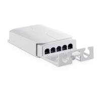 YuLinca Outdoor 5 Port PoE Extender, 1 entrée PoE et 4 Sorties PoE, répéteur PoE IEEE 802.3 AF/at/BT 90 W avec 10/100 Mbps, commutateur POE étanche à Montage Mural